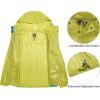 imageLittle Donkey Andy Mens Waterproof Rain Jacket Coat Lightweight Raincoat Windbreaker with Hood for Golf Hiking UPF 30Yellow