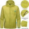 imageLittle Donkey Andy Mens Waterproof Rain Jacket Coat Lightweight Raincoat Windbreaker with Hood for Golf Hiking UPF 30Yellow