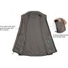 imageLittle Donkey Andy Mens Waterresistant Outerwear Vests Stretch Windproof Vest for Cycling Running GolfB Black Gray