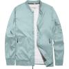 imageLittle Donkey Andy Mens Lightweight Bomber Jacket Causal Fashion Flight Windbreaker Fall Spring Outdoor CoatBlue