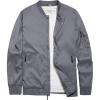 imageLittle Donkey Andy Mens Lightweight Bomber Jacket Causal Fashion Flight Windbreaker Fall Spring Outdoor CoatGrey B