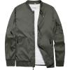imageLittle Donkey Andy Mens Lightweight Bomber Jacket Causal Fashion Flight Windbreaker Fall Spring Outdoor CoatOlive Branch