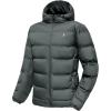 imageLittle Donkey Andy Mens Puffer Jacket Warm Winter Coat with Hood Lightweight Insulated Quilted Jacketss for Snow SkiGrey
