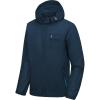 imageLittle Donkey Andy Mens Waterproof Rain Jacket Coat Lightweight Raincoat Windbreaker with Hood for Golf Hiking UPF 30Navy