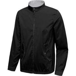 imageLittle Donkey Andy Mens Lightweight Reversible Bomer Jacket Windproof Water Resistant Coat Running GolfA Black  B Light Gray