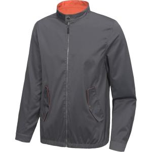 imageLittle Donkey Andy Mens Lightweight Reversible Bomer Jacket Windproof Water Resistant Coat Running GolfA Grey  B Orange