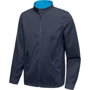 imageLittle Donkey Andy Mens Lightweight Reversible Bomer Jacket Windproof Water Resistant Coat Running GolfA Navy Blue  B Blue