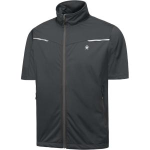 imageLittle Donkey Andy Mens Lightweight Softshell Vests Short Sleeve Jackets for Golfing Hiking RunningB Gray