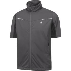 imageLittle Donkey Andy Mens Lightweight Softshell Vests Short Sleeve Jackets for Golfing Hiking RunningGrey