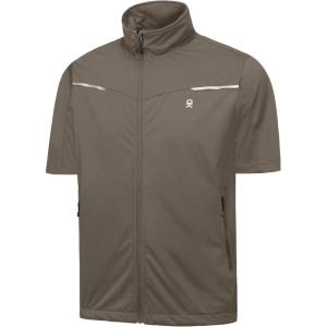 imageLittle Donkey Andy Mens Lightweight Softshell Vests Short Sleeve Jackets for Golfing Hiking RunningLight Brown