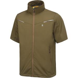 imageLittle Donkey Andy Mens Lightweight Softshell Vests Short Sleeve Jackets for Golfing Hiking RunningPure Browns