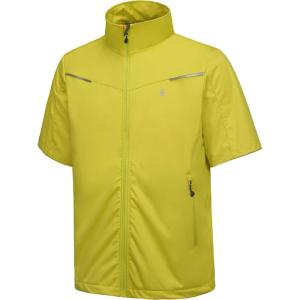 imageLittle Donkey Andy Mens Lightweight Softshell Vests Short Sleeve Jackets for Golfing Hiking RunningPure Gold Yellow