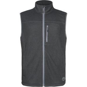 imageLittle Donkey Andy Mens Warm Fleece Vest Windproof Sleeveless FullZip Jacket for Golf Hiking Running TravelDark Grey