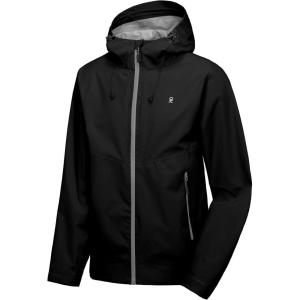 imageLittle Donkey Andy Mens Waterproof Rain Jacket HighPerfomance Lightweight Rain Shell for Golf Hiking SXXLF1black