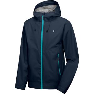 imageLittle Donkey Andy Mens Waterproof Rain Jacket HighPerfomance Lightweight Rain Shell for Golf Hiking SXXLF3dark Blue