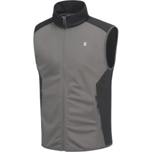 imageLittle Donkey Andy Mens Waterresistant Outerwear Vests Stretch Windproof Vest for Cycling Running GolfB Gray Black