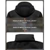 imageLittle Donkey Andy Mens Softshell Jacket with Hood Fleece Lined Winter Jackets for Hiking Windproof WaterresistantB Black