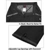 imageLittle Donkey Andy Womens Lightweight Waterproof Rain Pants Breathable Hiking Pants for Outdoor FishingA01 Black