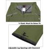 imageLittle Donkey Andy Womens Lightweight Waterproof Rain Pants Breathable Hiking Pants for Outdoor FishingA05 Olive