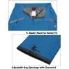 imageLittle Donkey Andy Womens Lightweight Waterproof Rain Pants Breathable Hiking Pants for Outdoor FishingA07 Swedish Blue