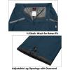 imageLittle Donkey Andy Womens Lightweight Waterproof Rain Pants Breathable Hiking Pants for Outdoor FishingA08 Mosaic Blue