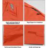 imageLittle Donkey Andy Womens Lightweight Waterproof Rain Pants Breathable Hiking Pants for Outdoor FishingB5orange