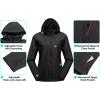 imageLittle Donkey Andy Womens Waterproof Rain Jacket with Hood Breathable Lightweight Windbreaker Rain Shell CoatA1black