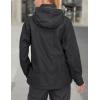 imageLittle Donkey Andy Womens Waterproof Rain Jacket with Hood Breathable Lightweight Windbreaker Rain Shell CoatA1black