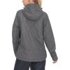 imageLittle Donkey Andy Womens Waterproof Rain Jacket with Hood Breathable Lightweight Windbreaker Rain Shell CoatA3grey