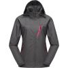 imageLittle Donkey Andy Womens Waterproof Rain Jacket with Hood Breathable Lightweight Windbreaker Rain Shell CoatA3grey
