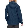 imageLittle Donkey Andy Womens Waterproof Rain Jacket with Hood Breathable Lightweight Windbreaker Rain Shell CoatA4navy