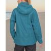 imageLittle Donkey Andy Womens Waterproof Rain Jacket with Hood Breathable Lightweight Windbreaker Rain Shell CoatA5harbor Blue