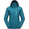 imageLittle Donkey Andy Womens Waterproof Rain Jacket with Hood Breathable Lightweight Windbreaker Rain Shell CoatA5harbor Blue