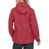 imageLittle Donkey Andy Womens Waterproof Rain Jacket with Hood Breathable Lightweight Windbreaker Rain Shell CoatA6red
