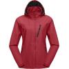 imageLittle Donkey Andy Womens Waterproof Rain Jacket with Hood Breathable Lightweight Windbreaker Rain Shell CoatA6red