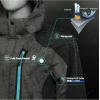 imageLittle Donkey Andy Womens Waterproof Rain Jacket with Hood Breathable Lightweight Windbreaker Rain Shell CoatB2greyBlack