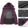 imageLittle Donkey Andy Womens Waterproof Rain Jacket with Hood Breathable Lightweight Windbreaker Rain Shell CoatB3purpleDeep Purple
