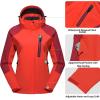 imageLittle Donkey Andy Womens Waterproof Rain Jacket with Hood Breathable Lightweight Windbreaker Rain Shell CoatB5 Fluorescent RedWine Red