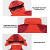 imageLittle Donkey Andy Womens Waterproof Rain Jacket with Hood Breathable Lightweight Windbreaker Rain Shell CoatB5 Fluorescent RedWine Red