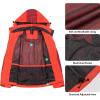 imageLittle Donkey Andy Womens Waterproof Rain Jacket with Hood Breathable Lightweight Windbreaker Rain Shell CoatB5 Fluorescent RedWine Red