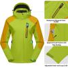 imageLittle Donkey Andy Womens Waterproof Rain Jacket with Hood Breathable Lightweight Windbreaker Rain Shell CoatB6fluorescent YellowCyber Yellow