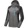 imageLittle Donkey Andy Womens Waterproof Rain Jacket with Hood Breathable Lightweight Windbreaker Rain Shell CoatB2greyBlack
