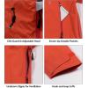 imageLittle Donkey Andy Mens Highperformance 3L Hard Shell Waterproof Rain Jacket Breathable Rain Gear for HikingTravellingC4orangehigh Performance