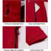 imageLittle Donkey Andy Mens Highperformance 3L Hard Shell Waterproof Rain Jacket Breathable Rain Gear for HikingTravellingC6redhigh Performance