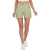 imageLittle Donkey Andy Womens 35 Inches Lightweight Stretch Quick Dry Shorts for Running Hiking GolfCeladon Heather