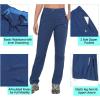 imageLittle Donkey Andy Womens Lightweight Quick Dry Hiking Pants Reinforced Knees UPF 50 for Mountain Climbing Camping4adeep Blue