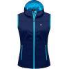 imageLittle Donkey Andy Womens Lightweight Softshell Vest Windproof Sleeveless Jacket for Running Hiking TravelBlue With Hood