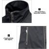 imageLittle Donkey Andy Womens Lightweight Softshell Vest Windproof Sleeveless Jacket for Running Hiking TravelDark Grey