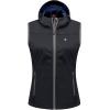 imageLittle Donkey Andy Womens Lightweight Softshell Vest Windproof Sleeveless Jacket for Running Hiking TravelDark Grey With Hood