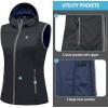 imageLittle Donkey Andy Womens Lightweight Softshell Vest Windproof Sleeveless Jacket for Running Hiking TravelDark Grey With Hood